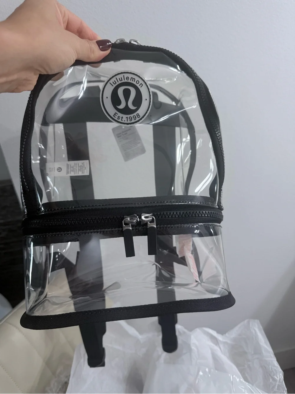 Lululemon clear backpack NWT